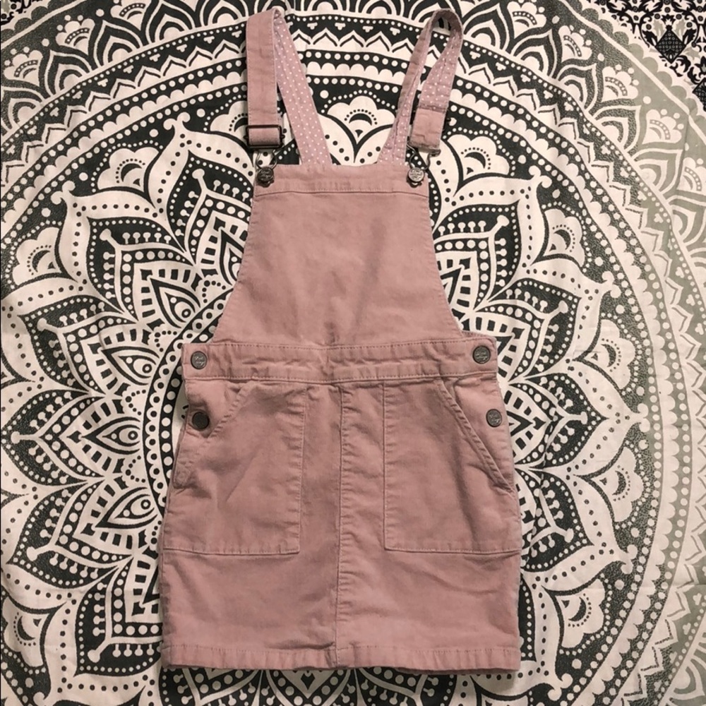 Girls pink skirt overall